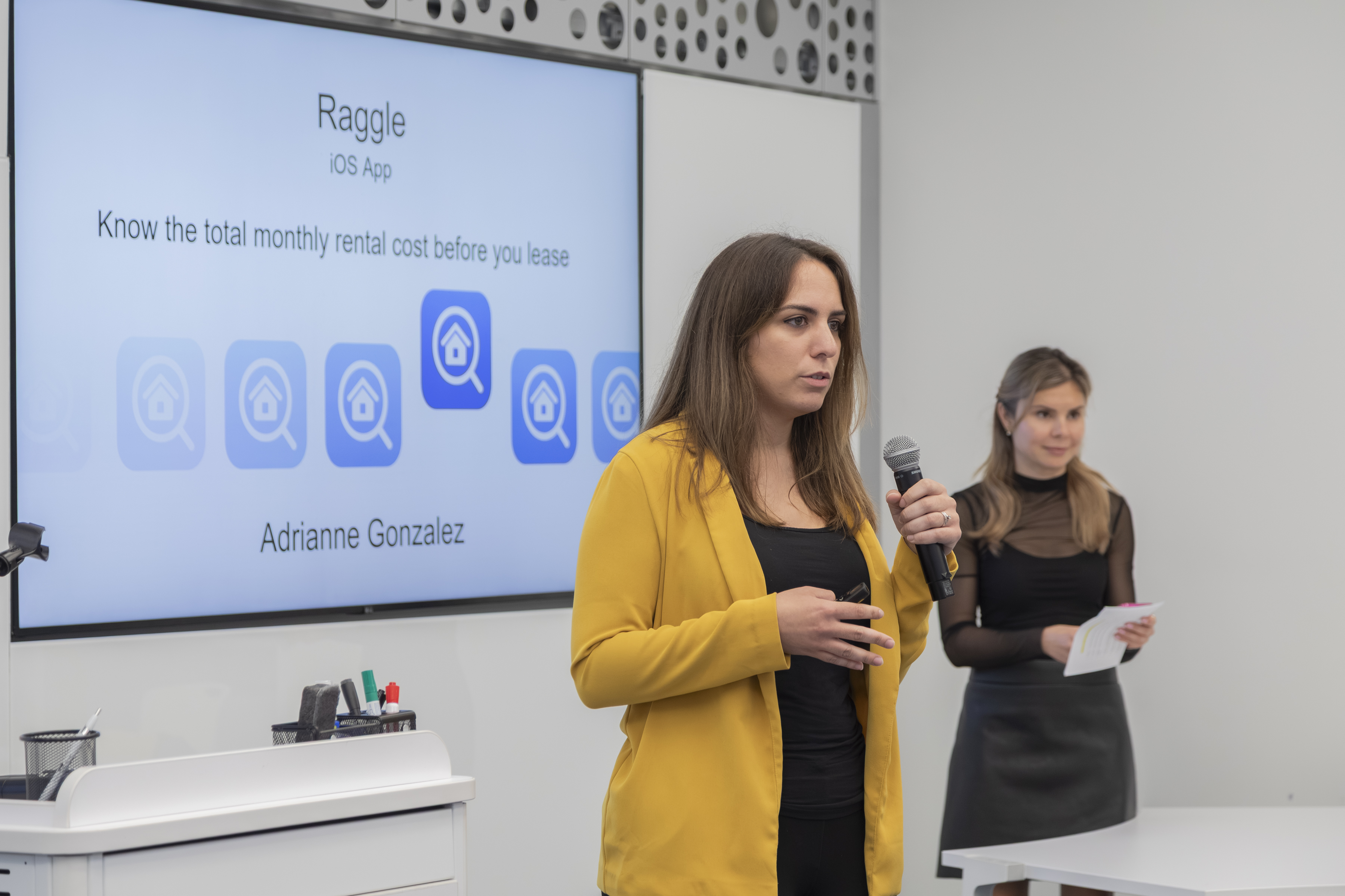 Adrianne Gonzalez presenting Raggle at iOS Showcase 2025